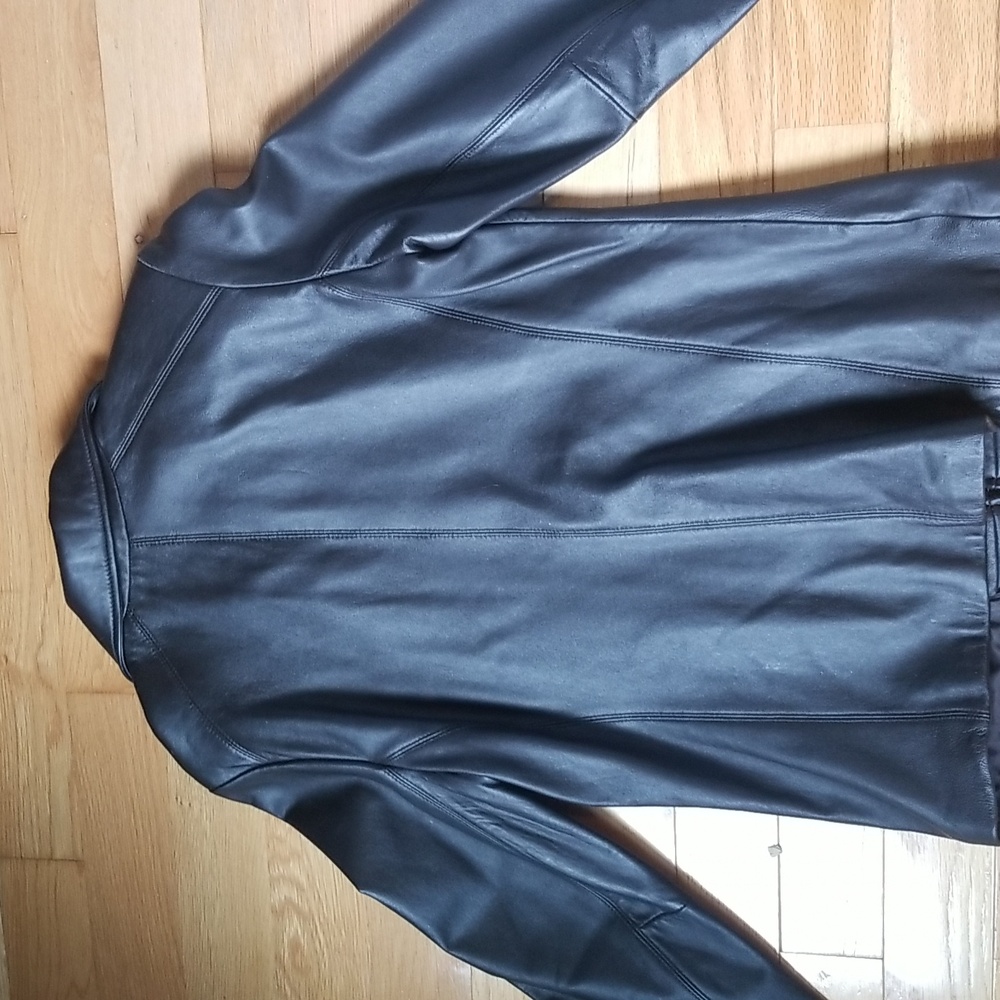 Leather Dark Brown Jacket - Picture 2 of 3